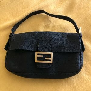 Vintage Fendi leather bagette.